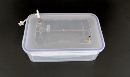 Measurement chamber, acrylic, approximatelyÂ 1 liter volume, 17.9 x 11.1 x 5.7cm